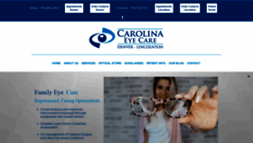 What Carolinaeyecarenc.com website looked like in 2019 (4 years ago)