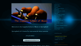 What Cappellaschoolofmusic.com website looked like in 2019 (4 years ago)