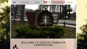 What Crotontownshipcampground.com website looked like in 2019 (4 years ago)