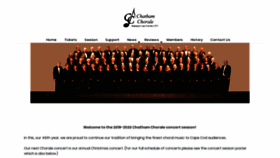 What Chathamchorale.org website looked like in 2019 (4 years ago)