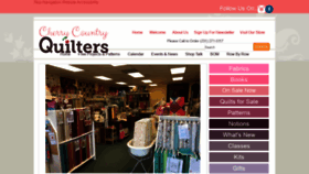 What Cherrycountryquilters.com website looked like in 2019 (4 years ago)