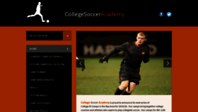 What Collegesocceracademy.com website looked like in 2019 (4 years ago)