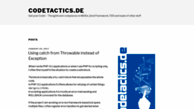What Codetactics.de website looked like in 2019 (4 years ago)