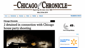 What Chicagochronicle.com website looked like in 2019 (4 years ago)