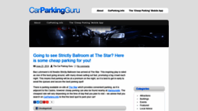 What Carparkingguru.com website looked like in 2019 (4 years ago)