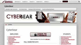 What Cyberbear.umt.edu website looked like in 2019 (4 years ago)