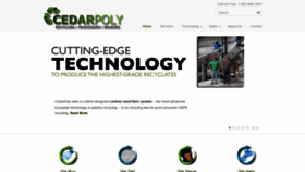 What Cedarpoly.com website looked like in 2019 (4 years ago)