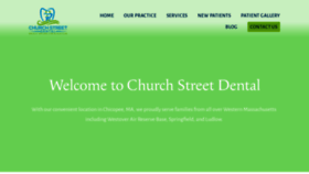 What Churchstreetdental.com website looked like in 2019 (4 years ago)