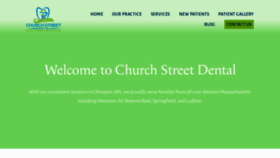 What Churchstreetdental.com website looked like in 2019 (4 years ago)