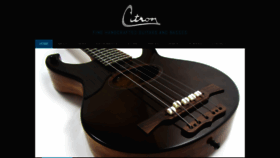 What Citron-guitars.com website looked like in 2019 (4 years ago)