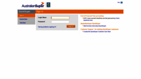 What Clearinghouse.australiansuper.com website looked like in 2019 (4 years ago)