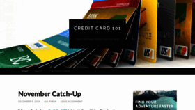 What Creditcard101.us website looked like in 2019 (4 years ago)