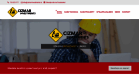 What Cizmarinvestments.cz website looked like in 2019 (4 years ago)