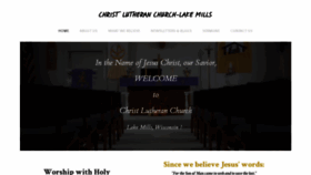 What Christlutheranlakemills.org website looked like in 2019 (4 years ago)