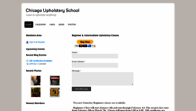 What Chicagoupholsteryschool.com website looked like in 2019 (4 years ago)