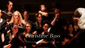 What Christinebass.com website looked like in 2019 (4 years ago)