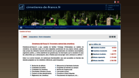 What Cimetieres-de-france.fr website looked like in 2019 (4 years ago)