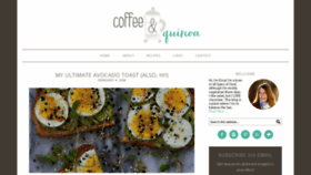 What Coffeeandquinoa.com website looked like in 2019 (4 years ago)