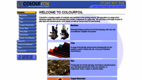 What Colourfoil.co.uk website looked like in 2019 (4 years ago)