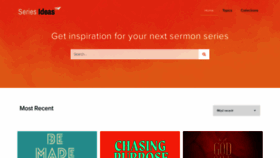 What Churchsermonseriesideas.com website looked like in 2019 (4 years ago)