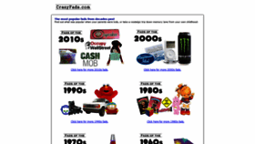 What Crazyfads.com website looked like in 2019 (4 years ago)