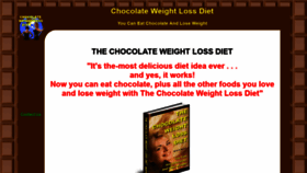 What Chocolatedietsystem.com website looked like in 2019 (4 years ago)