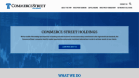 What Commercestreetholdings.com website looked like in 2019 (4 years ago)