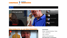 What Chiropraxis-weizenhoefer.de website looked like in 2019 (4 years ago)