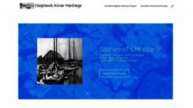 What Choptankriverheritage.org website looked like in 2019 (4 years ago)