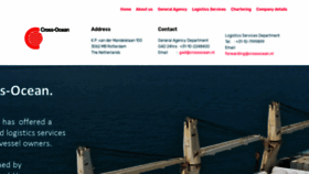 What Crossocean.nl website looked like in 2019 (4 years ago)