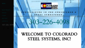 What Coloradosteelsystems.com website looked like in 2019 (4 years ago)