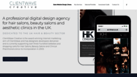 What Clientwave-creative.co.uk website looked like in 2019 (4 years ago)