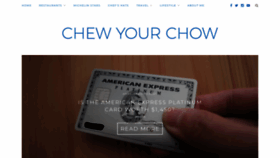 What Chewyourchow.org website looked like in 2019 (4 years ago)