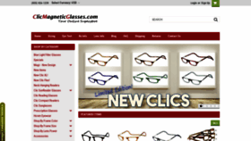 What Clicmagneticglasses.com website looked like in 2019 (4 years ago)