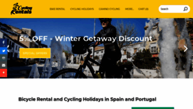 What Cycling-rentals.com website looked like in 2019 (4 years ago)