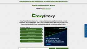 What Croxyproxy.rocks website looked like in 2019 (4 years ago)