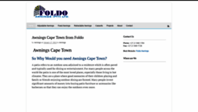 What Capetownawnings.co.za website looked like in 2019 (4 years ago)