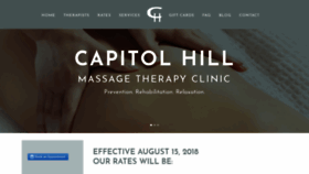 What Capitolhillmassage.ca website looked like in 2019 (4 years ago)