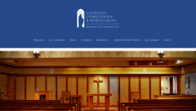 What Catholicmortuaries.com website looked like in 2019 (4 years ago)