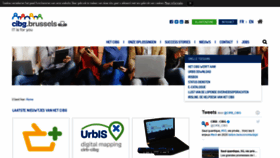 What Cibg.brussels website looked like in 2019 (4 years ago)