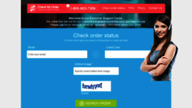 What Check-my-order.com website looked like in 2019 (4 years ago)