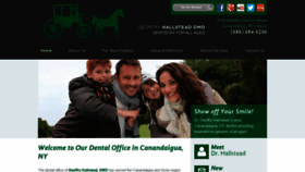 What Canandaiguadentistry.com website looked like in 2019 (6 years ago)