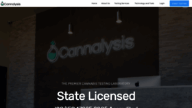 What Cannalysislabs.com website looked like in 2019 (4 years ago)