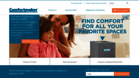 What Comfortmaker.com website looked like in 2019 (4 years ago)