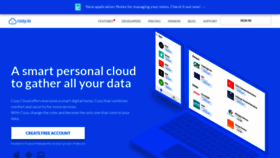 What Cozycloud.cc website looked like in 2019 (4 years ago)