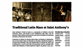 What Calgarylatinmass.ca website looked like in 2019 (4 years ago)