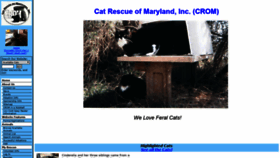 What Catrescueofmd.org website looked like in 2019 (4 years ago)