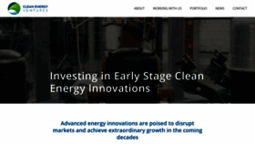 What Cleanenergyventures.com website looked like in 2019 (4 years ago)