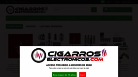 What Cigarroselectronicos.com website looked like in 2019 (4 years ago)