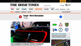 What Cars.irishtimes.com website looked like in 2019 (4 years ago)